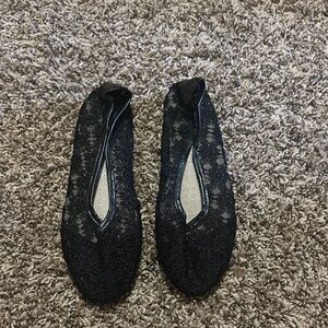 Elegant Black Lace Women's Shoes
